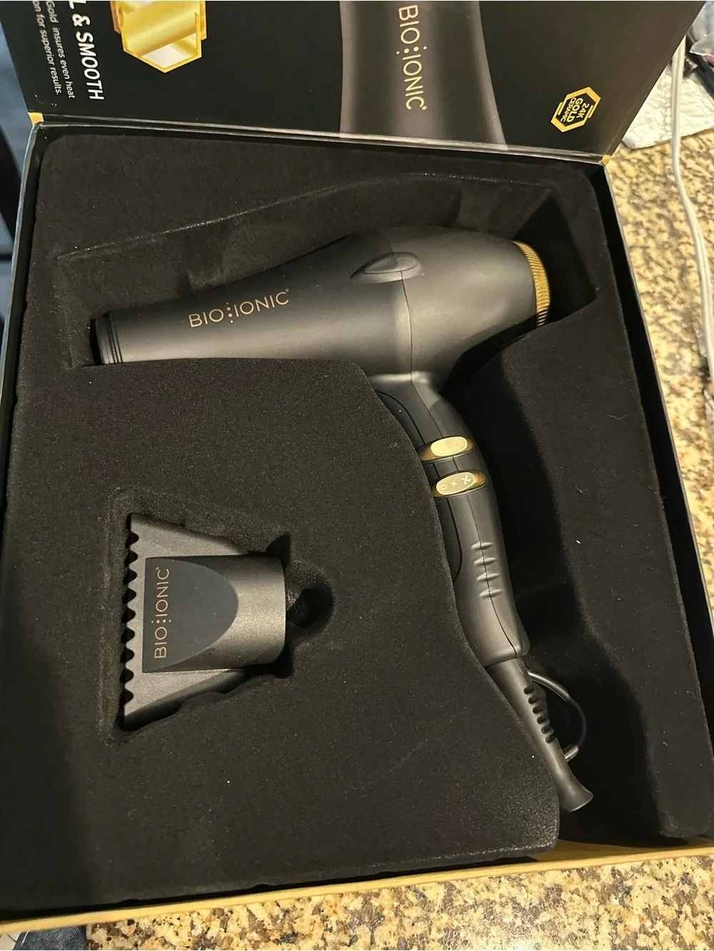 Bio Ionic GoldPro Black Hair Dryer